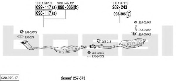 BOSAL 020.970.17 Exhaust System